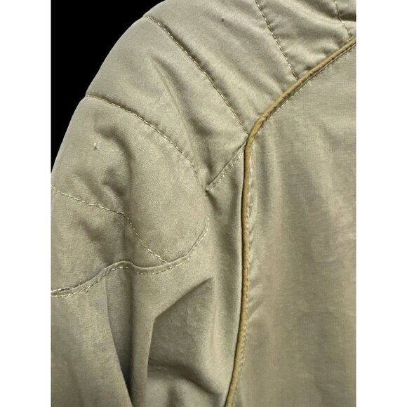 VTG SERGIO VALENTE SNAP UP ORANGE KHAKI TRENCH SPY DOWNTOWN TRENCH RETRO COAT SM - Picture 11 of 14